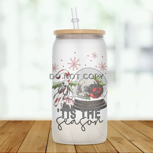 Spooky Christmas Glass Can