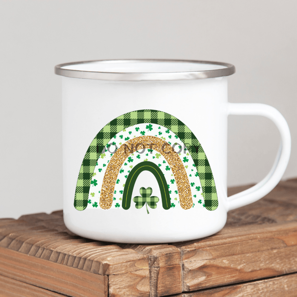 St Patty Rainbow Enamel Mug Mug