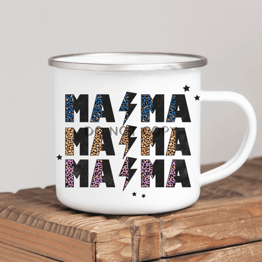Stacked Mama Enamel Mug Mug