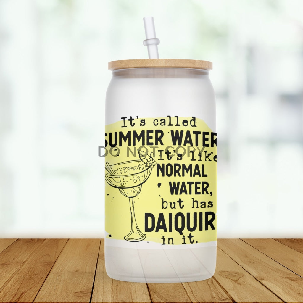 Summer Water Frosted Glass / Daiquiri Glass Can