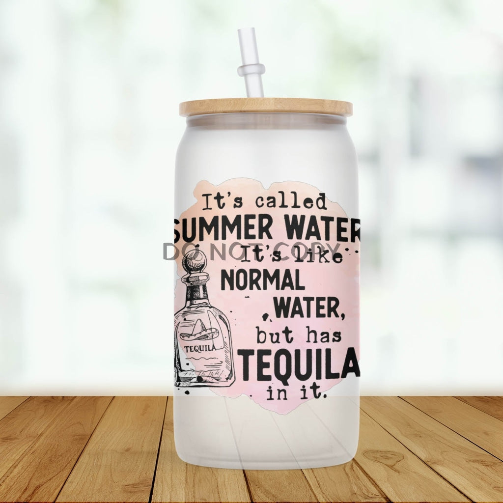 Summer Water Frosted Glass / Tequila Glass Can