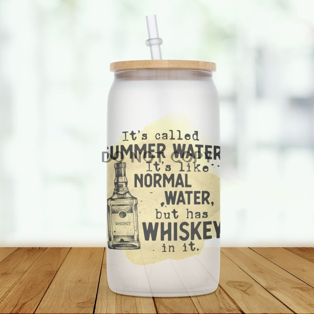 Summer Water Frosted Glass / Whiskey Glass Can