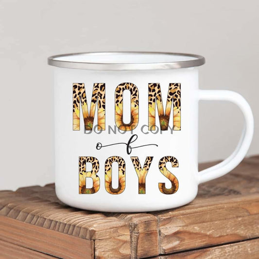 Sunflower Mom Of Boys Mug