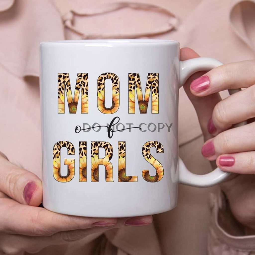 Sunflower Mom Of Girls Ceramic Mug 11Oz Mug