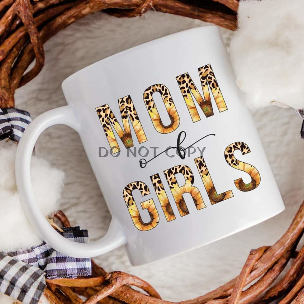 Sunflower Mom Of Girls Mug