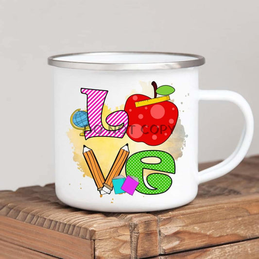 Teacher Love Enamel Mug Mug