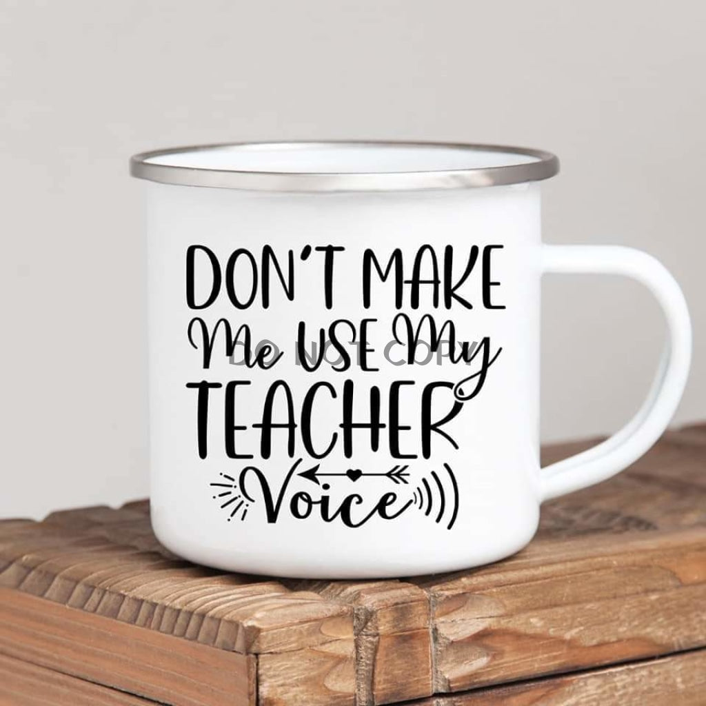 Teacher Voice Enamel Mug Mug