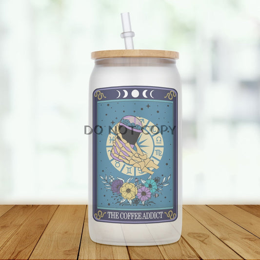 The Coffee Addict Tarot Glass Can