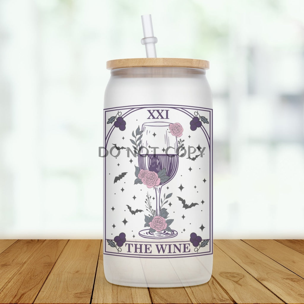 The Wine Tarot Card Glass Can