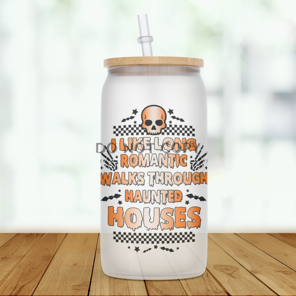 Through Haunted Houses Glass Can
