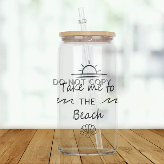 To The Beach Glass Can