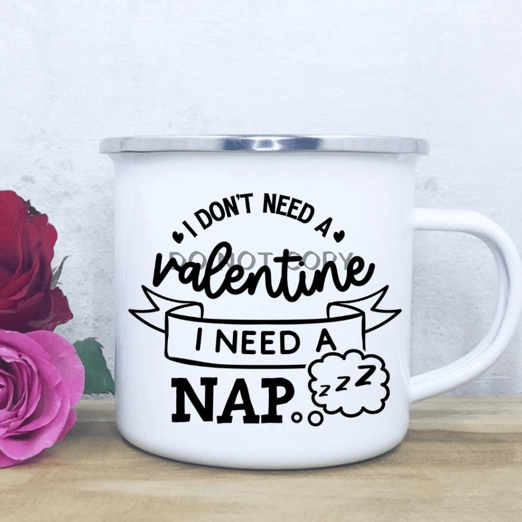 Valentine Nap Enamel Mug Mug