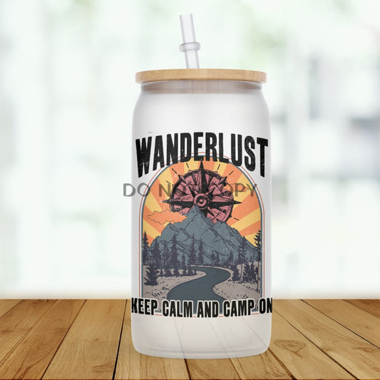 Wanderlust Glass Can