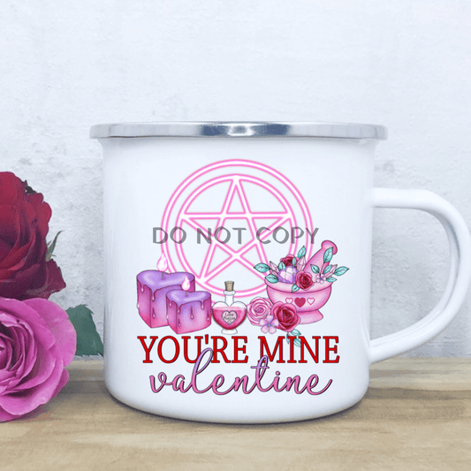 Witchy Valentine Enamel Mug Mug