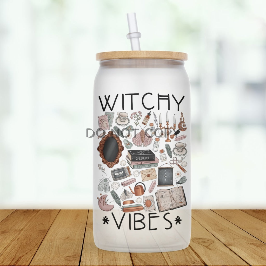 Witchy Vibes Glass Can